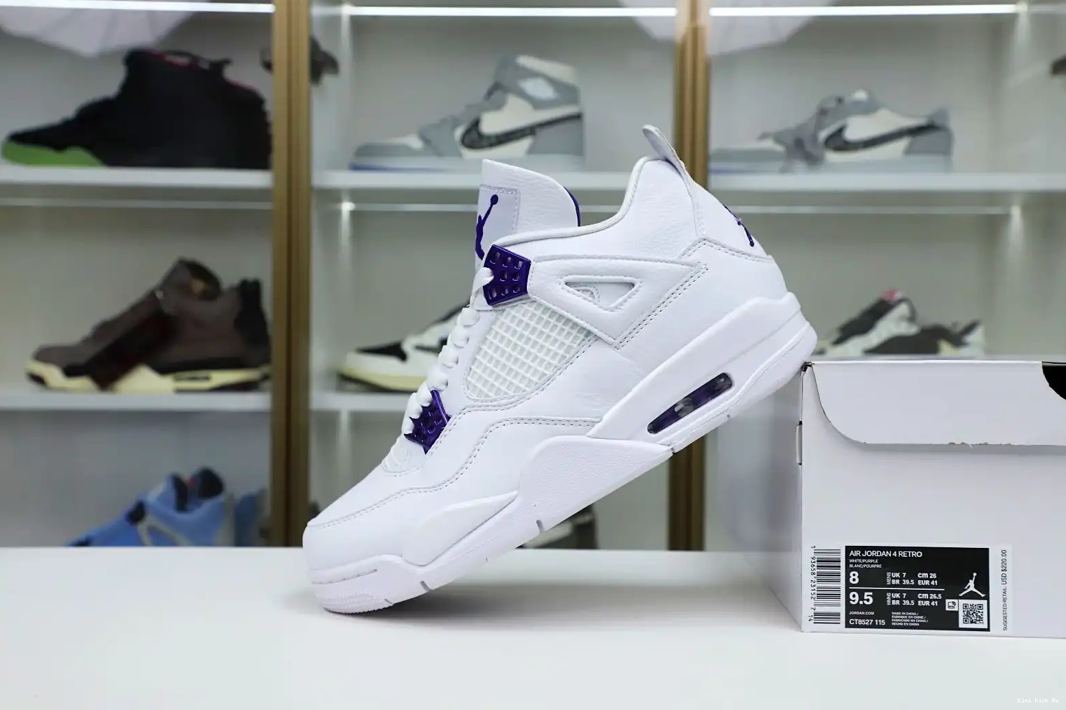 Kimikick PURPLE JORDAN 4 METALLIC AIR 0627